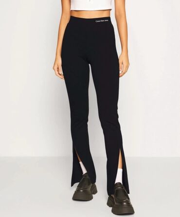 zara siroke farmerke: XS (EU 34), color - Black, Single-colored