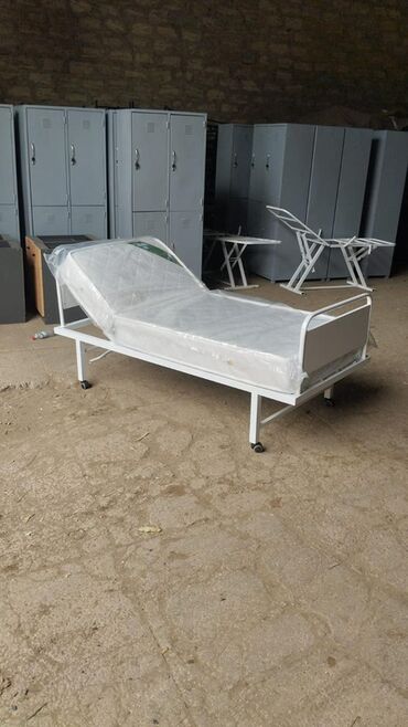 глянцевая мебель: Tək nəfərlik tibbi/peşəkar xəstəxana çarpayısı - Metal karkaslı