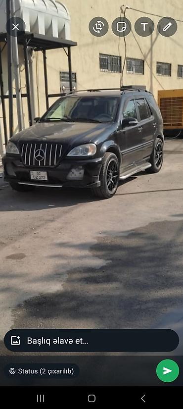 Mercedes-Benz: Mercedes-Benz M-Class (W163) SUV - Kuzov: qara rəng, şəhər və uzun — 2