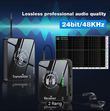 Другая аудиотехника: Simsiz Audio Transmitter + Qəbuledici dəsti - 2.4 GHz ISM diapazonu — 4