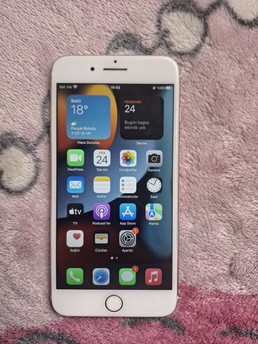 ayfon8 plus: IPhone 7 Plus, 32 GB, Rose Gold, Barmaq izi