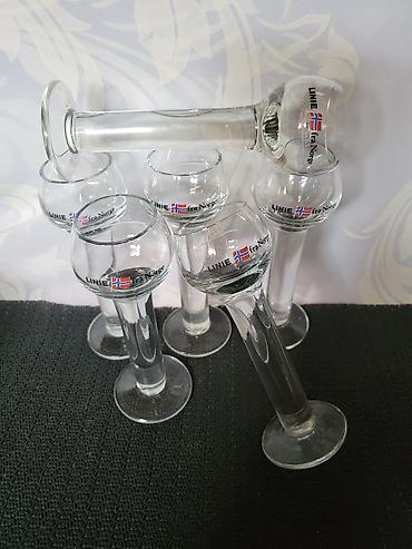 koktel set: Case nove za zestoko pice orig.Linie fra Norge 1970g+. Case za — 4