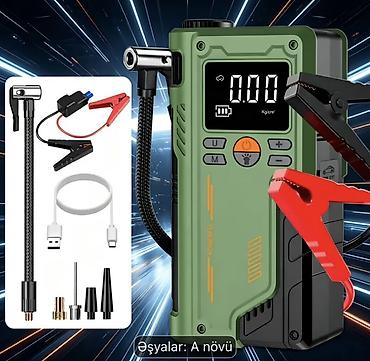 hyundai kompressor: JKUOO Jump Starter & Air Compressor – çoxfunksiyalı avtomobil — 3