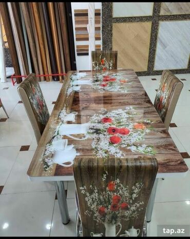 Masa və oturacaq dəstləri: *Hazır elde olan* ✔️Türk istehsalı🇹🇷 ✔️Kuxna üçün stol stul dəsti -da lalafo.az — 8 Masa və oturacaq dəstləri: *Hazır elde olan* ✔️Türk istehsalı🇹🇷 ✔️Kuxna üçün stol stul dəsti — 8