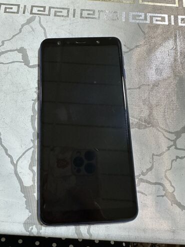 телефон в балыкчы: Samsung A7, Б/у, 64 ГБ, цвет - Синий, 2 SIM
