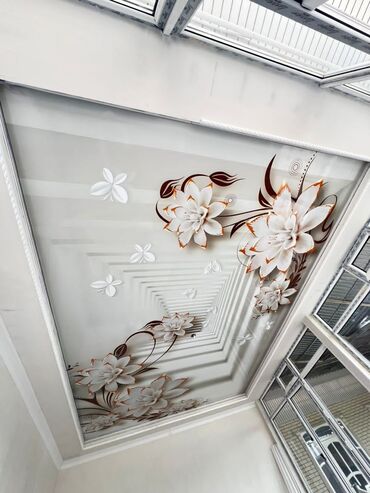 Натяжной потолок: Натяжной потолок Глянцевое, Матовое, 3D потолки Монтаж — 5