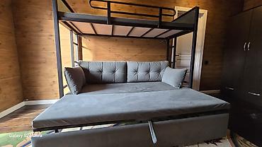 bunk bed: Двухъярусная кровать, Б/у, С выкатной системой — 3