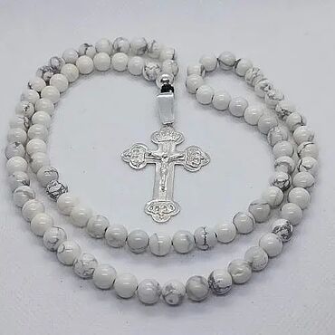 Ogrlice: Lančić, Handmade, Materijal: Kristal, Perlice, Srebro — 15