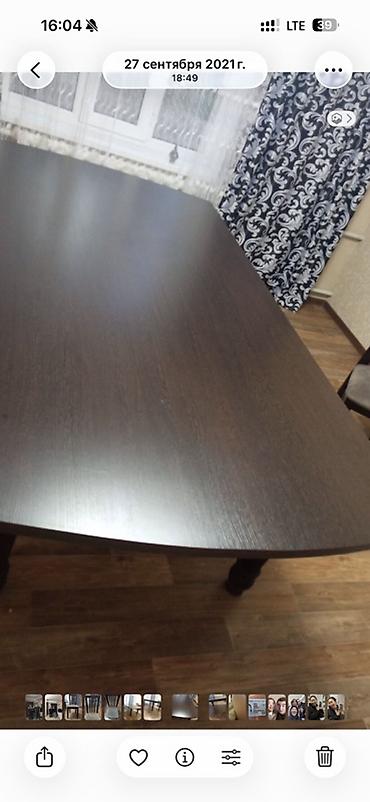 study table: Кухонный стол и стул, Новый, Самовывоз, цвет - Серый — 1