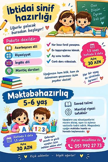 ingilis dili 9 dim: Məktəbəqədər və ibtidai sinif hazırlığı, Azərbaycan dili, Onlayn — 3