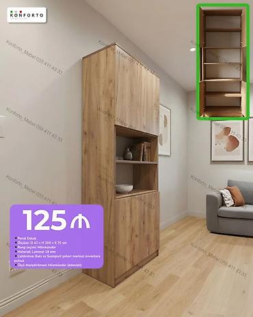 2el dolablar: Düz dolab, Qonaq otağı üçün, Penal, Açılan, Korpuslu, 2 qapılı — 1