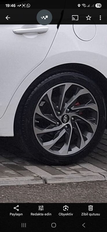 Disk təkərlər: İşlənmiş Disk təkər Hyundai 195 / 55 / R 17, 5 Boltlu