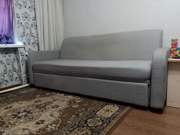 диван кроват бу: Диван-кровать, цвет - Серый, Б/у