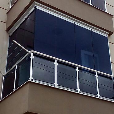 Pilləkən məhəccərləri: Şüşə məhəccər sifarişi.Şüşə perila. Aluminium perila.Məhəccər — 5