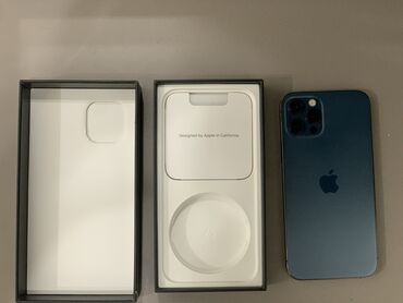 Apple iPhone: IPhone 12 Pro, Б/у, 256 ГБ, Pacific Blue, Коробка, 80 %