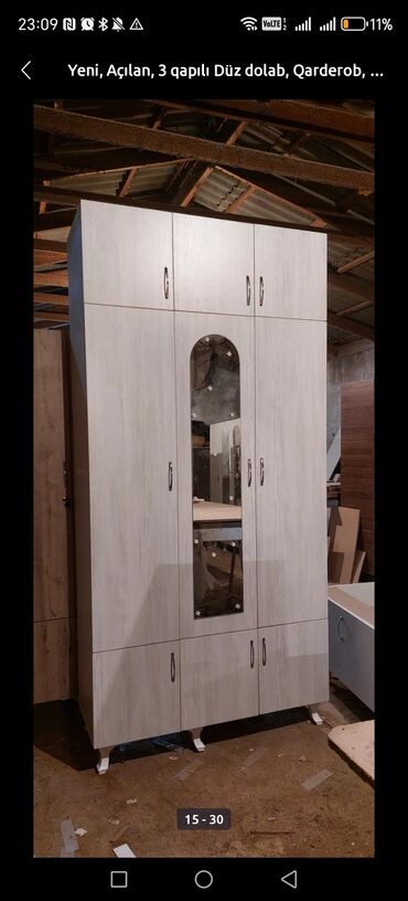 Dolablar: Açılan, 3 qapılı Düz dolab, Qarderob, paltar dolabı -da lalafo.az — 5 Dolablar: Açılan, 3 qapılı Düz dolab, Qarderob, paltar dolabı — 5