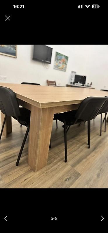 yataq mebeli sifarişi: Endirim olunacaq real müşəriyə-Məhsul: Konfrans/Toplantı masası Masa — 5