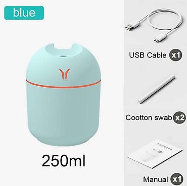 Другой транспорт: Увлажнитель Воздуха "Y" 250 Мл (белый,голубой,розовый) — 8