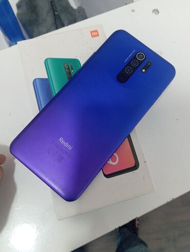 Xiaomi: Xiaomi Redmi 9, 64 GB, rəng - Narıncı, 
 Düyməli, Barmaq izi, İki sim kartlı