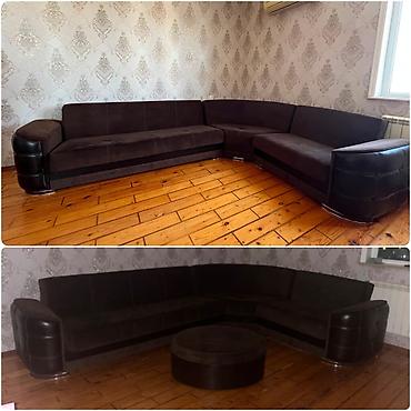 Ev üçün mebel: Künc divan satılır 300 azn.olcusu 2/3.Hem acilir+həm bazalidir.Unvan 4 — 1