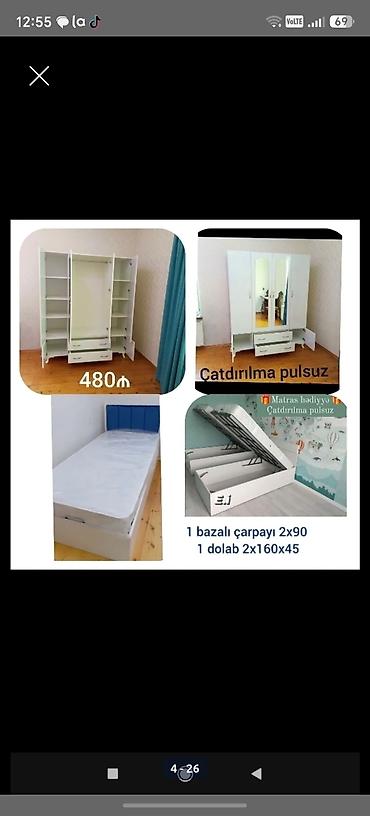 Uşaq və gənc otağı üçün dəstlər: Sifarişlə hazırlanır Rəng seçimi var ölçü seçimi var gənc yataq — 21