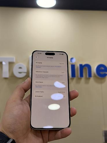 iphone ile barter: IPhone 15 Pro Max, 256 GB, Natural Titanium, Zəmanət, Kredit, Simsiz şarj — 5