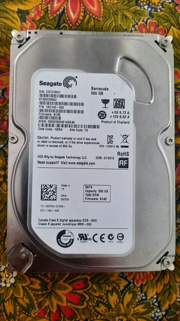 жесткий диск 250 гб: Накопитель, Б/у, Seagate, HDD, 512 ГБ, Для ПК