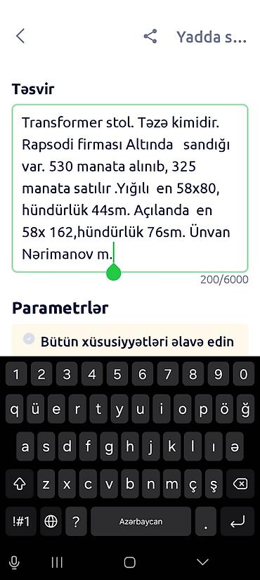 Kondisionerlər: Türküyə nin Rapsodi firması Təzə kimidi az işlənib Ünvan Nısimi bazarı — 6