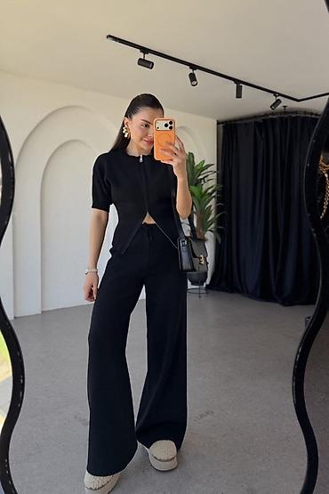 Kompleti: Kompleti 3100 dinara Vel uni Duzina 120 cm pantalone Crna braon siva — 11