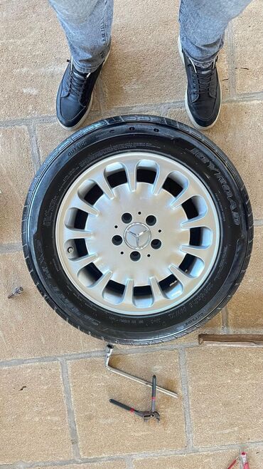 lassa teker 13: İşlənmiş Disk təkər Mercedes-Benz 225 / 55 / R 16, 5 Boltlu
