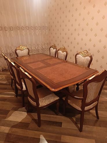 mebel malaziya: Qonaq otağı üçün, Yeni, Açılan, Dördbucaq masa, 8 stul — 4