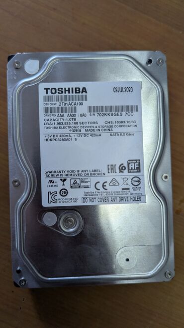 оперативная память ddr2 1gb: Накопитель, Б/у, Toshiba, HDD, 1 ТБ, 3.5", Для ПК