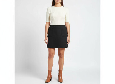 czarne mini spódniczki: H&M, Спідниця жіноча, розмір 2XL