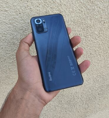 Redmi: Redmi Note 10S, 128 ГБ, цвет - Синий, Отпечаток пальца