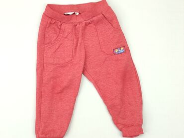 czarno czerwone rajstopy: Sweatpants, 9-12 months, condition - Good