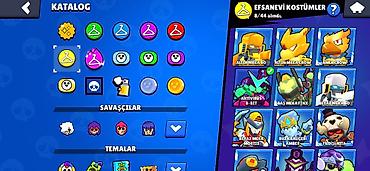 lada oluxana: Brawl Stars oyun hesabı - Kupa yolu: 55 970 - Rütbə: II (ekranda — 6