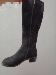 Сапоги: Сапоги Деми Женские, замша Утеплённые, лёгкие Удобные, с красивыми — 11