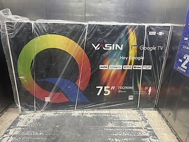 YASIN 75Q90M — 75" (189 см) Smart TV с Google TV и голосовым