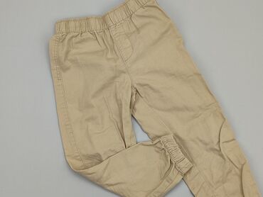 spodnie granatowe: Material trousers, H&M, 4-5 years, 104/110, condition - Perfect