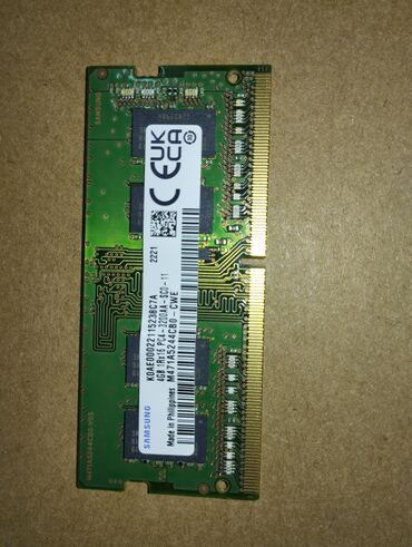 komputer ucun mikrofon: Оперативная память (RAM) Samsung, 4 ГБ, 3200 МГц, DDR4, Для ноутбука