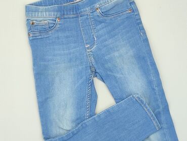 spodnie jeans tanie: Spodnie jeansowe, 4-5 lat, 104/110, stan - Dobry