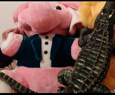 Игрушки: НОВЫЙ БОЛЬШОЙ МЕТРОВЫЙ СЛОН. В ПОДАРОЧНОЙ ОБЁРТКЕ. ПОЛИТЕХ — 2