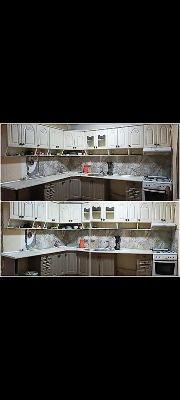 Mətbəx mebeli: Mətbəx mebeli 390 Azn. Ölçü 2.53 * 1.83. Üstündə moyka, aspirator — 1