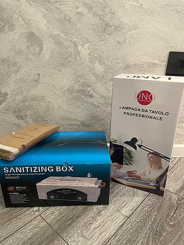 Sterilizasiya aparatı və masaüstü lampa Salon və gözəllik mərkəzləri