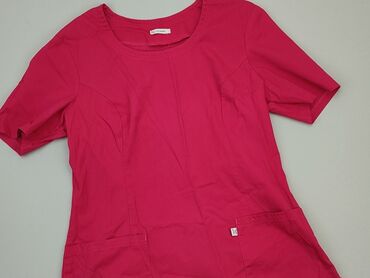 czerwona bluzki damskie krótki rękaw: Блуза жіноча, S, стан - Дуже гарний