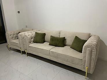 puf kreslo: Yeni, Klassik divan, Kreslo, 2 kreslo, Bazalı, Açılmayan — 5