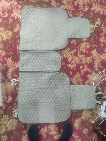 Чехлы и накидки на сиденья: Чехлы Велюровые, цвет - Бежевый, Б/у — 2