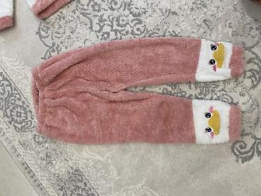 boş şalvar: L /M ölü yumşaq pijama dəsti - 2 hissəli: kapüşonlu üst və uzun — 2
