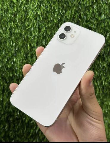 телефон арзан айфон: IPhone 12, 128 ГБ, Ак, 99 %