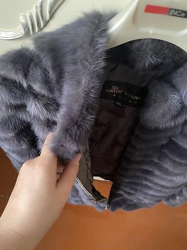 kurta: Kürk, 4XL, rəng - Boz — 3